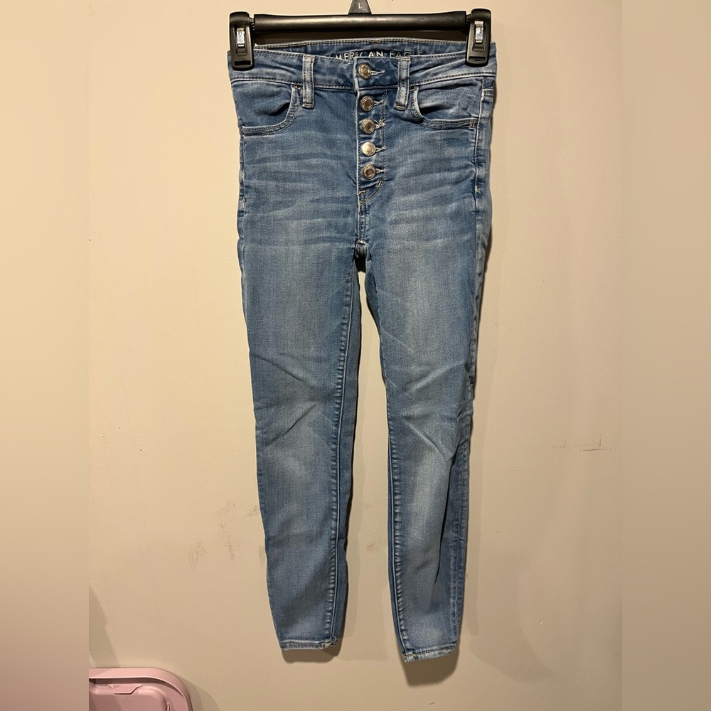 American eagle skinny jeans 5 button fly